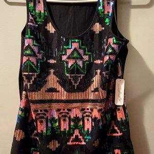 Charming Charlie Sequin Tank Top